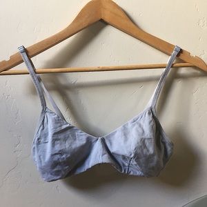 The Everlane Bralette in Light Blue